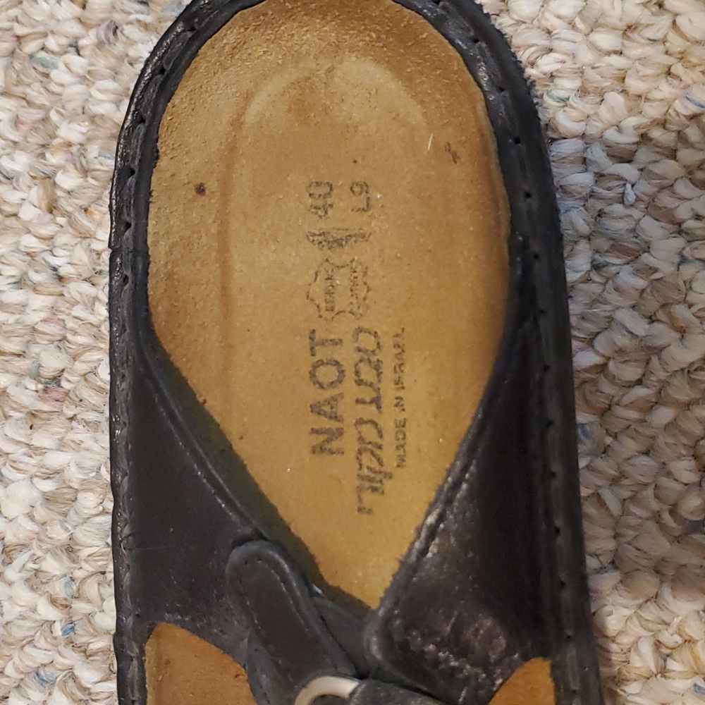 Noat black leather sandals. Size 40 - Picture 6 of 8